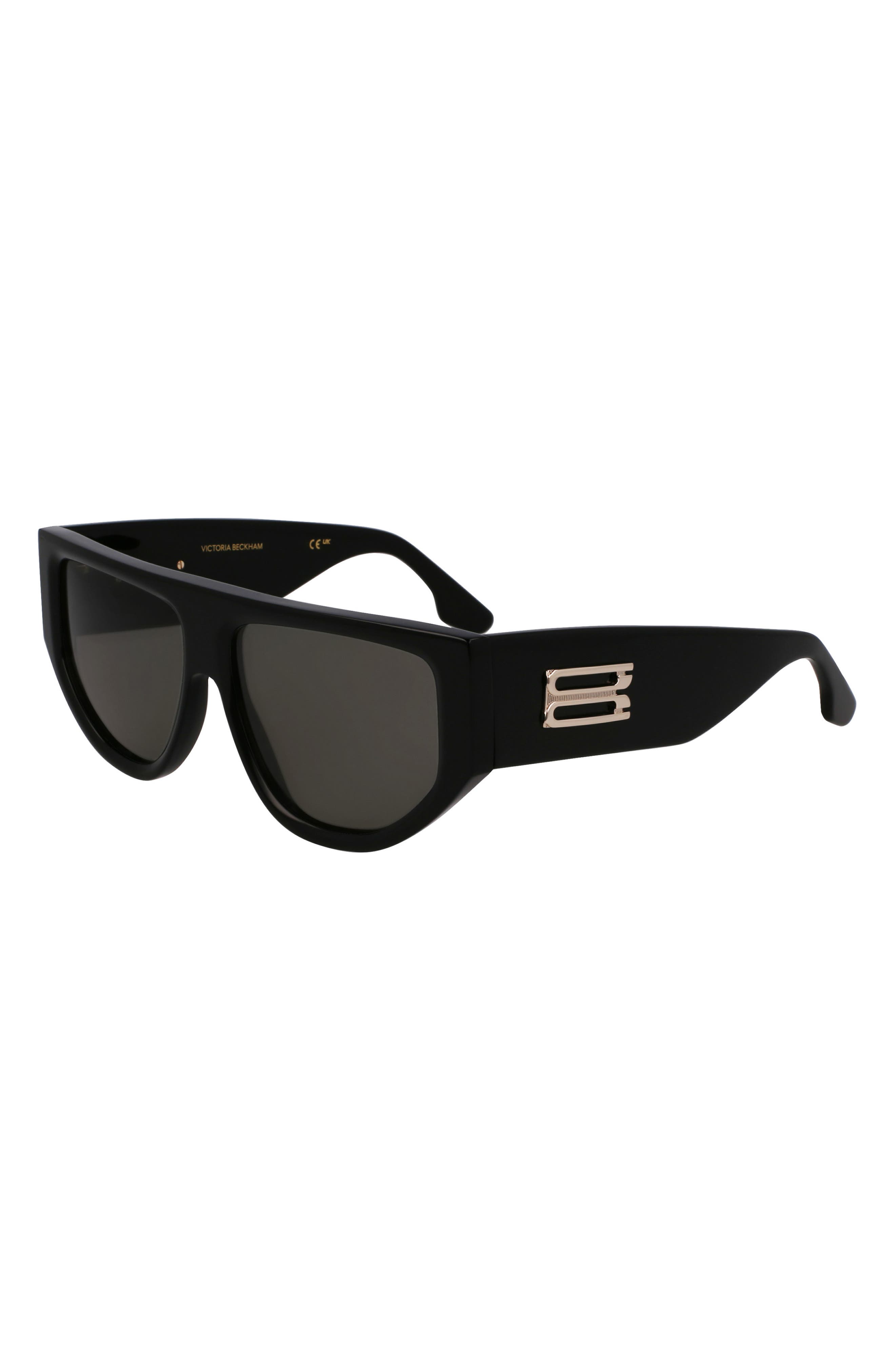 Victoria Beckham B-Buckle 55mm Modified Rectangular Sunglasses (Women ...