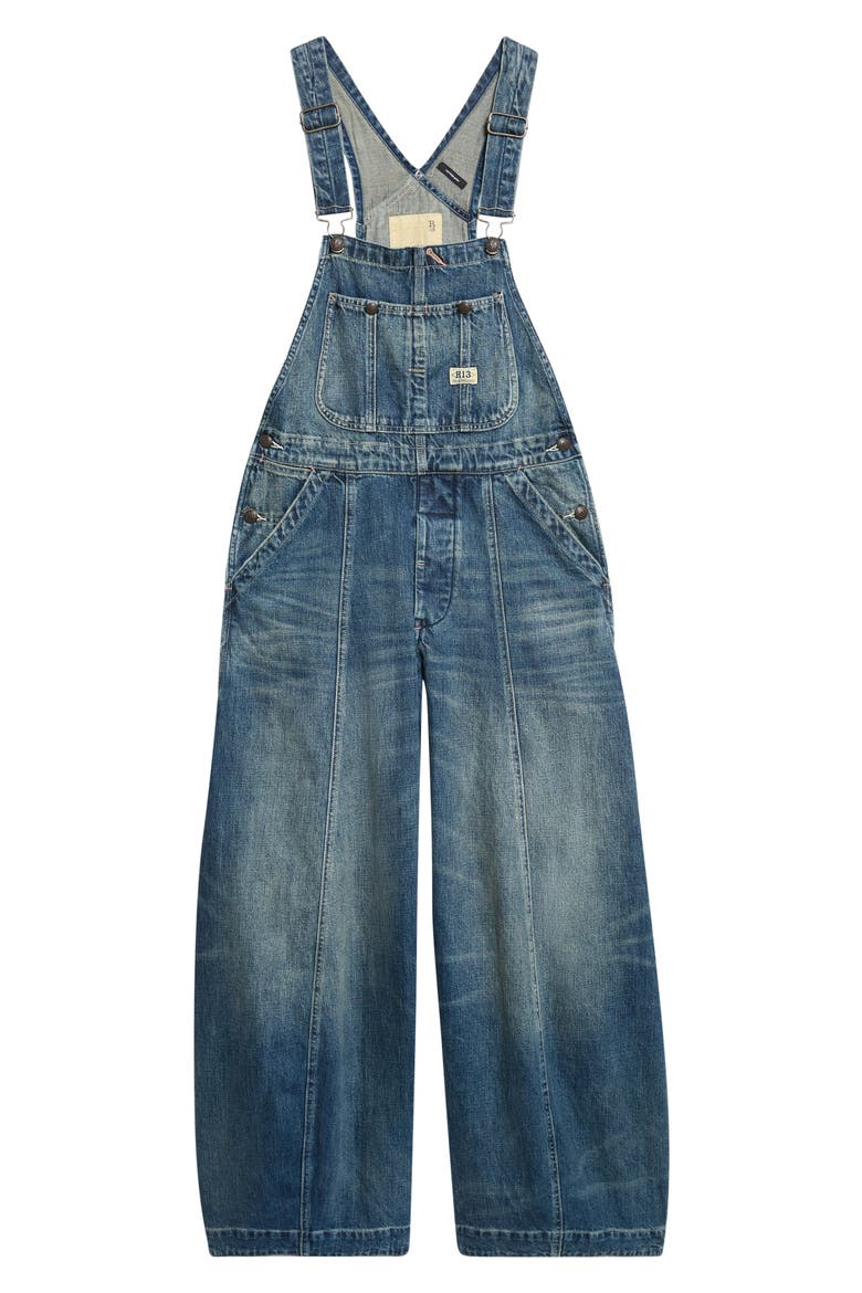 Siouxsie Wide Leg Overalls, Main, color, BEDFORD INDIGO