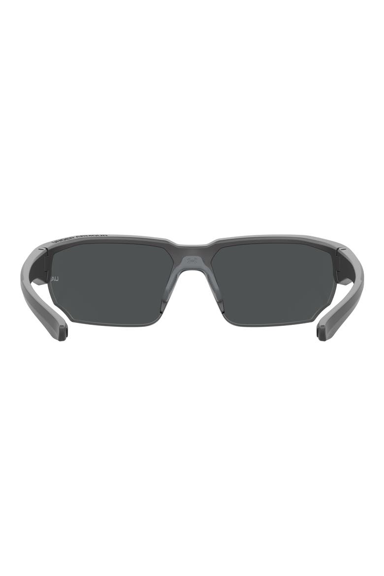 70mm Polarized Oversize Sport Sunglasses, Alternate, color, GREY BLACK