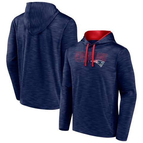 Men's Fanatics Branded Heather Navy New England Patriots Hook and Ladder Pullover Hoodie