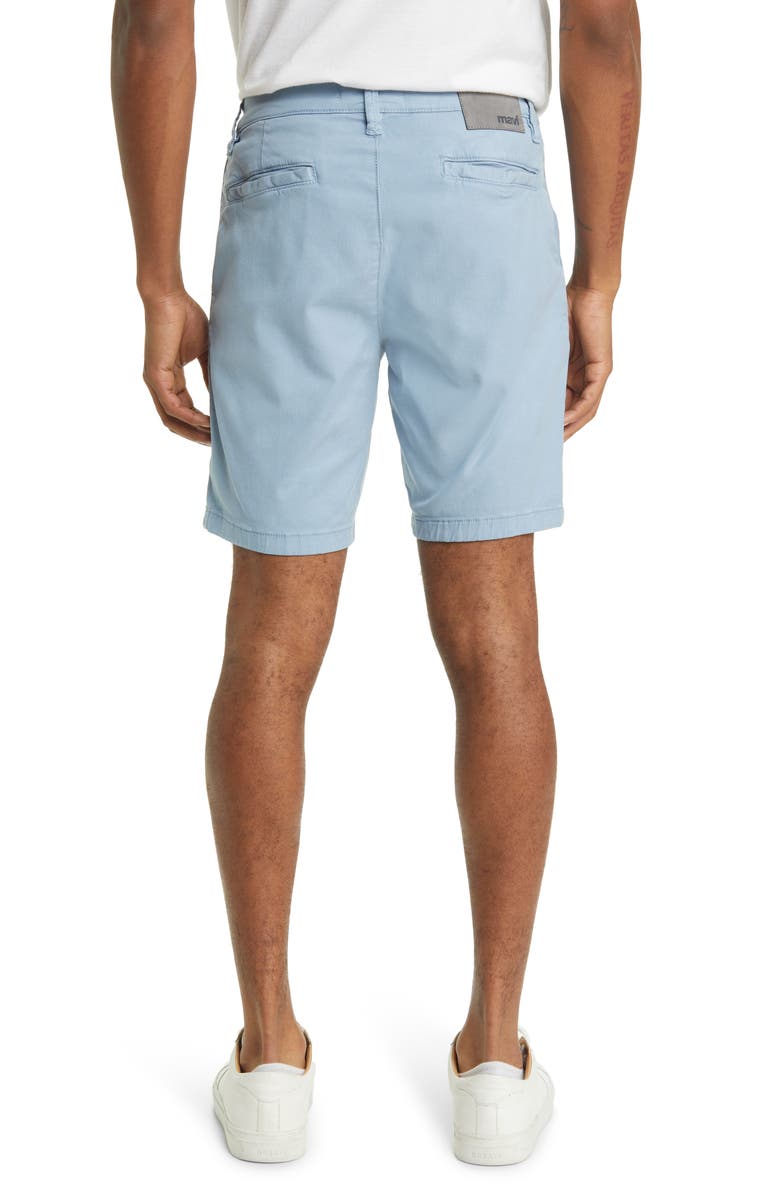 Mavi Jeans Noah Stretch Twill Flat Front Shorts, Alternate, color, Mountain Spring