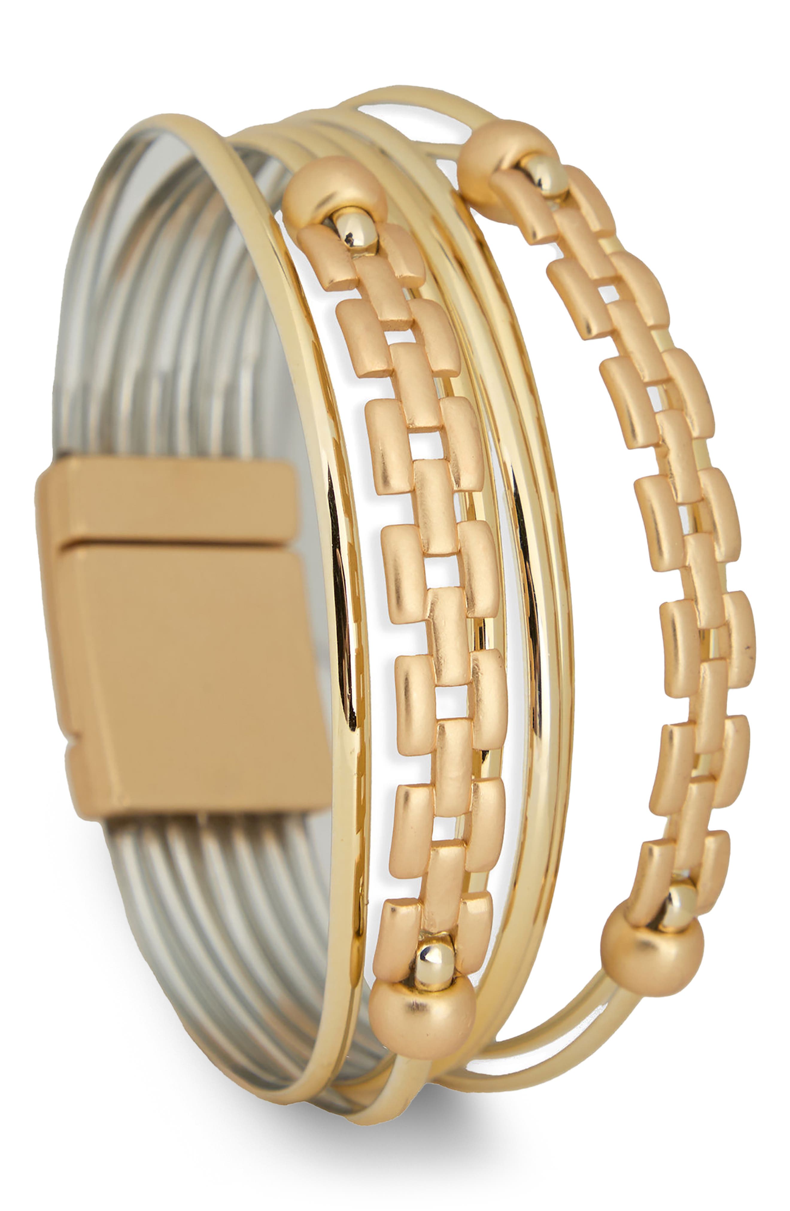 SAACHI Multi Strand Chain Bracelet