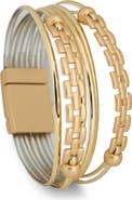 SAACHI Multi Strand Chain Bracelet