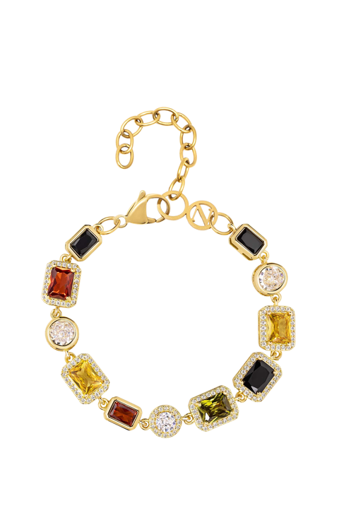Gold Gemstone Bracelet