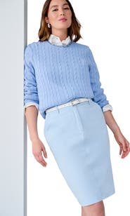 Jessica London Stretch Cotton Chino Skirt