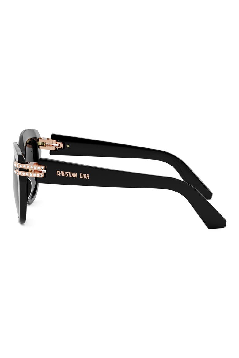 CDior B4I Butterfly Sunglasses, Alternate, color, SBLK/SMKG