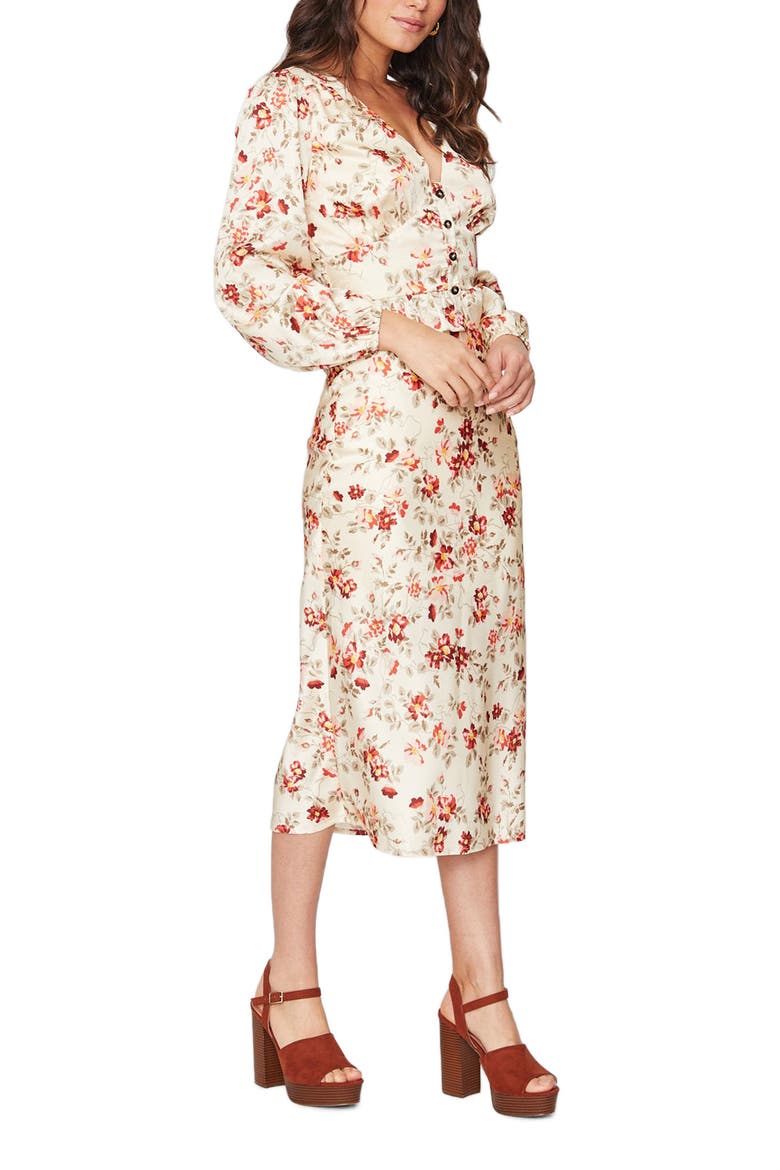 Roaming the Riviera Floral Print Midi Skirt, Alternate, color, SIENNA MULTI