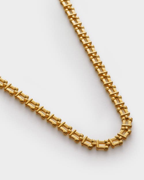 Katie Loxton Grecian Waterproof Gold Link Necklace In Gold