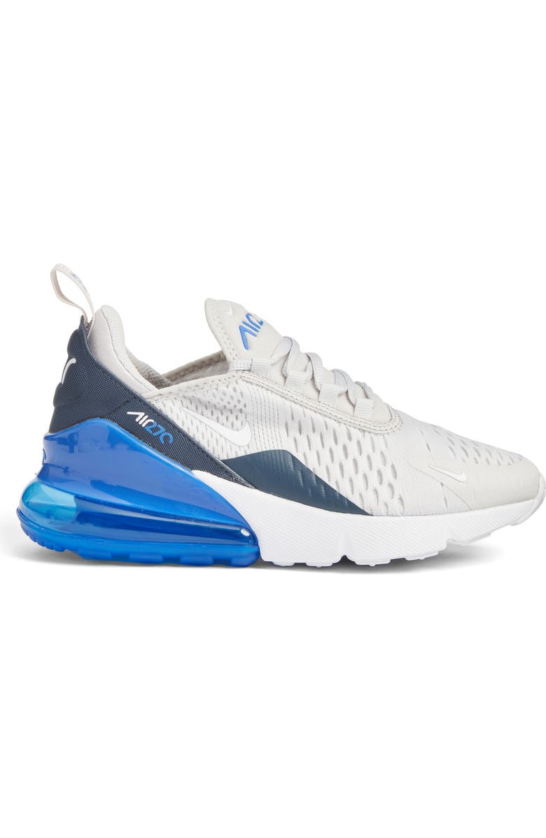 Nike Kids
Air Max 270 Sneaker, Alternate, color, Vast Grey/ White/ Blue
