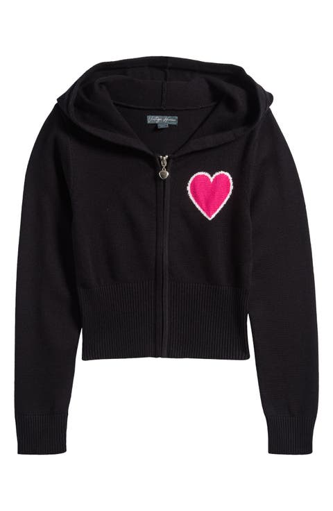 Kids' Heart Zip Hoodie