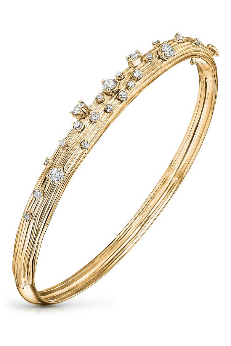 Bahia Diamond Bangle, Main, color, YELLOW GOLD/DIAMOND
