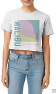 Monster Digital Malibu Tennis Team Graphic Cropped T-Shirt