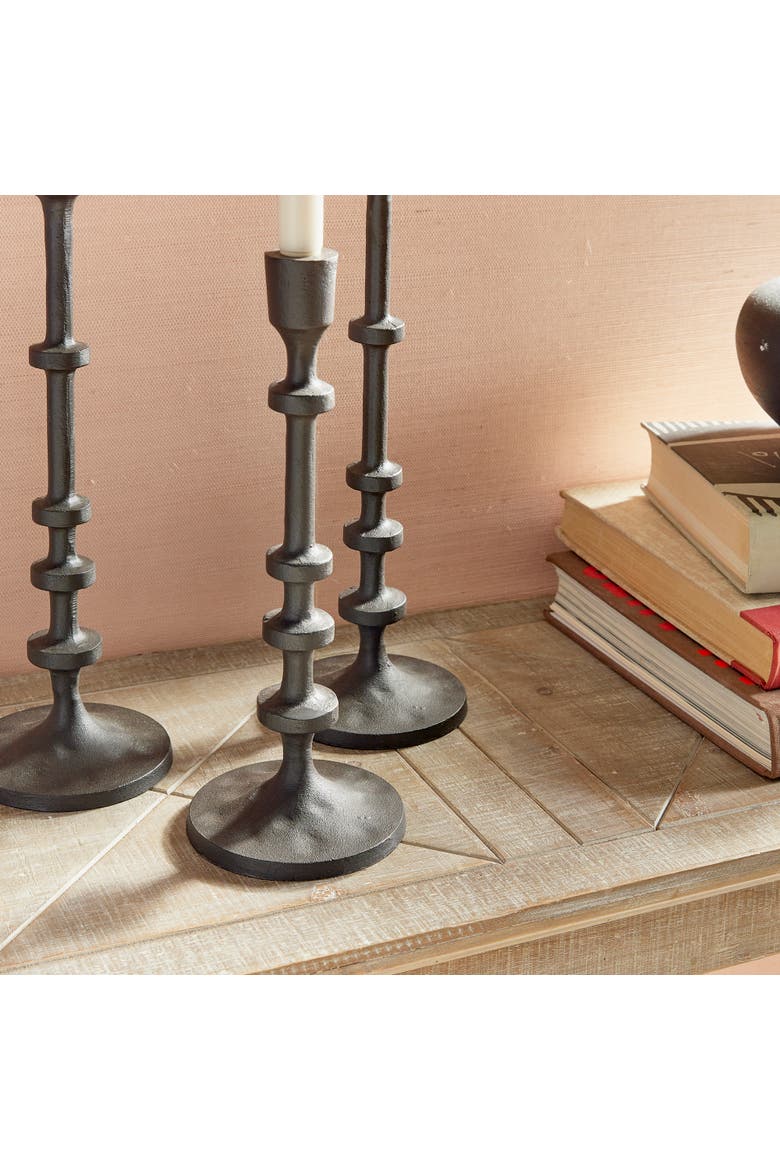 Abacus Taper Holders Set of 3, Alternate, color, Gray