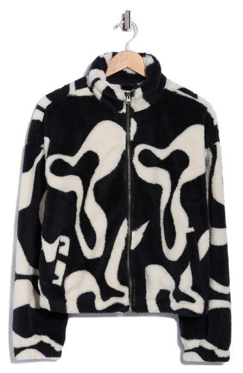 Thread & Supply Printed Faux Shearling Jacket In Multi