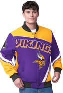 G-III Extreme Men's G-III Extreme Purple Minnesota Vikings Maximum Racing Full-Snap Jacket