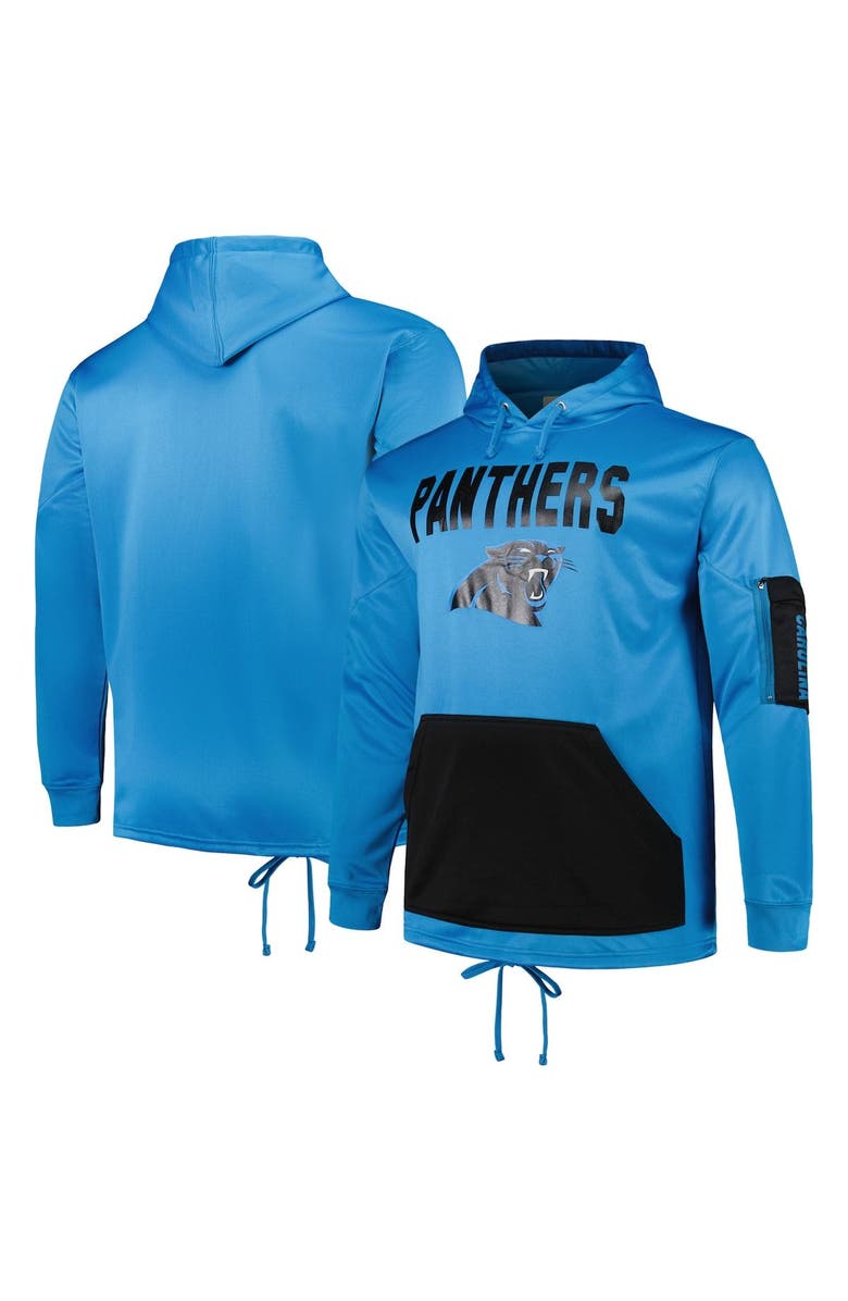 FANATICS Men's Fanatics Branded Blue Carolina Panthers Big & Tall Pullover Hoodie, Main, color, 