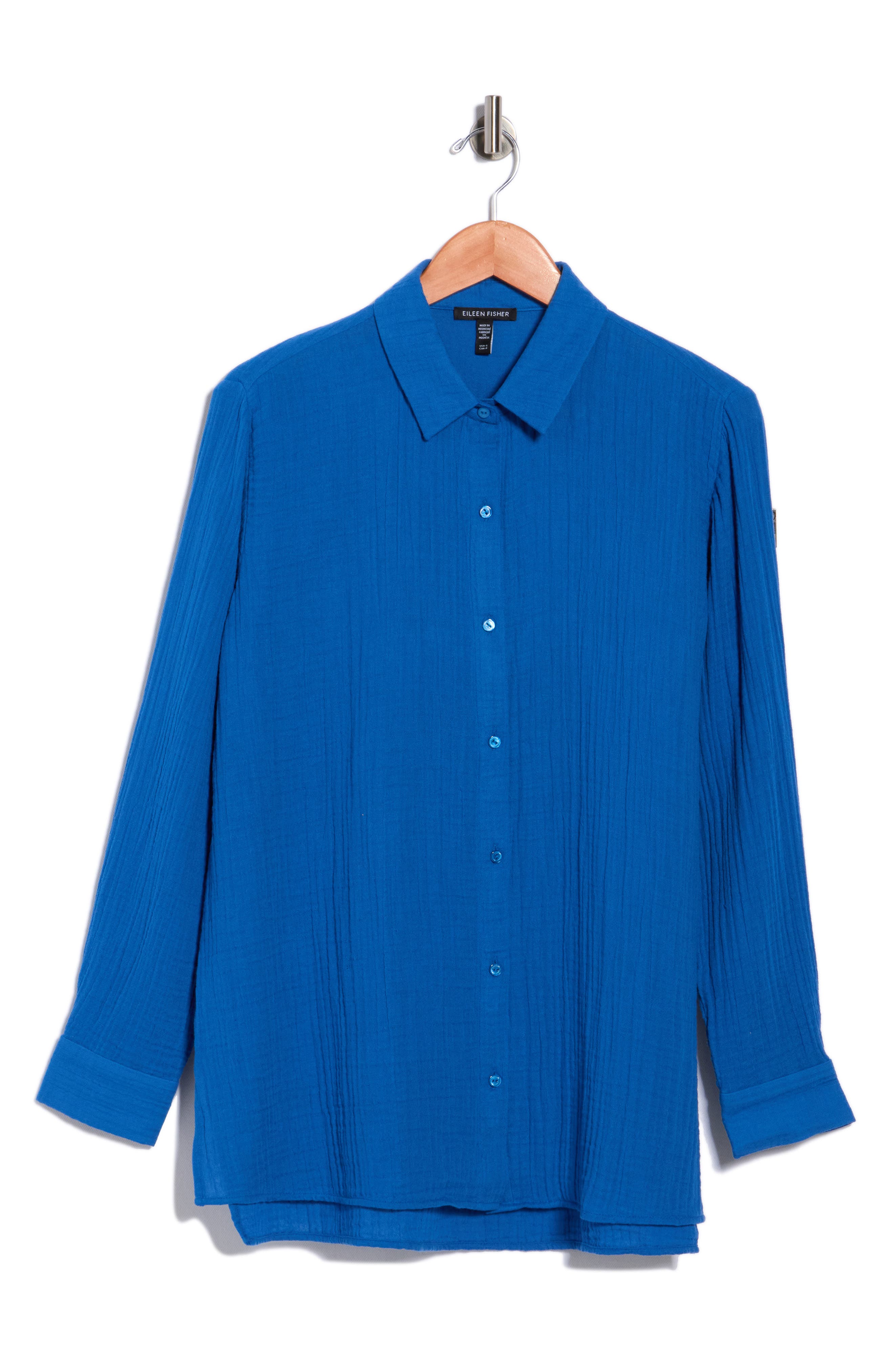 Eileen Fisher Classic Collar Button-Up Shirt