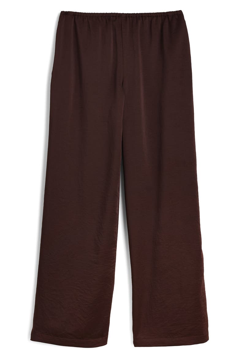 Devon Satin Pants, Main, color, DARK CHICORY