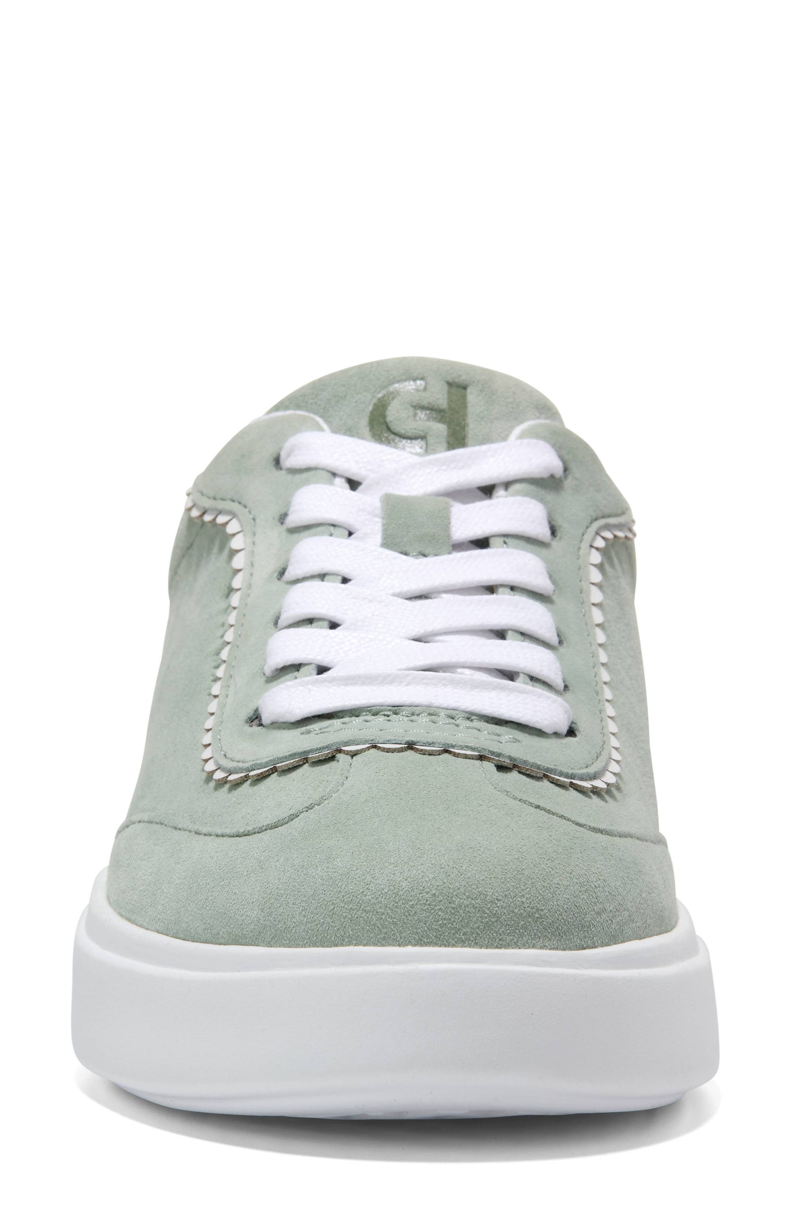 Cole Haan Grand Crosscourt Arlowe Sneaker, Alternate, color, Lily Pad Suede / White Suede