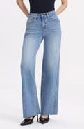 Bayeas Zephyrine High Waist Cuff Wide Leg Jeans