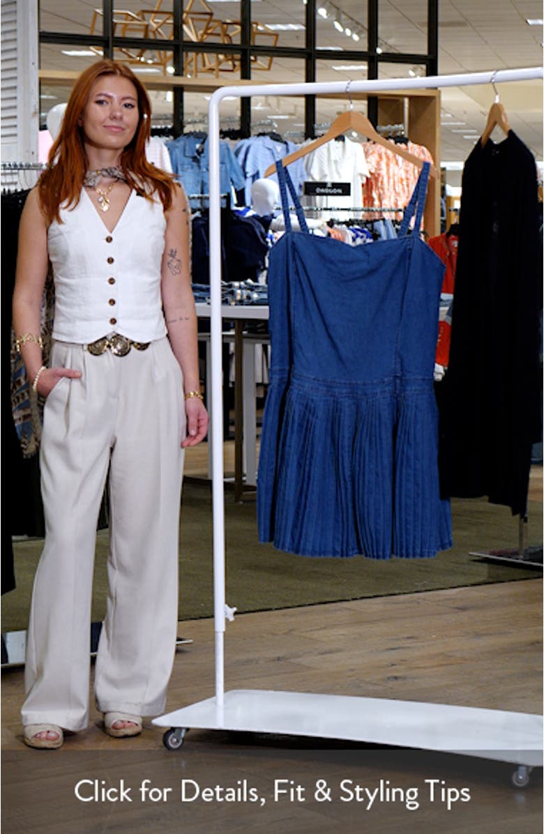 Skye Fit & Flare Denim Minidress, sales video thumbnail