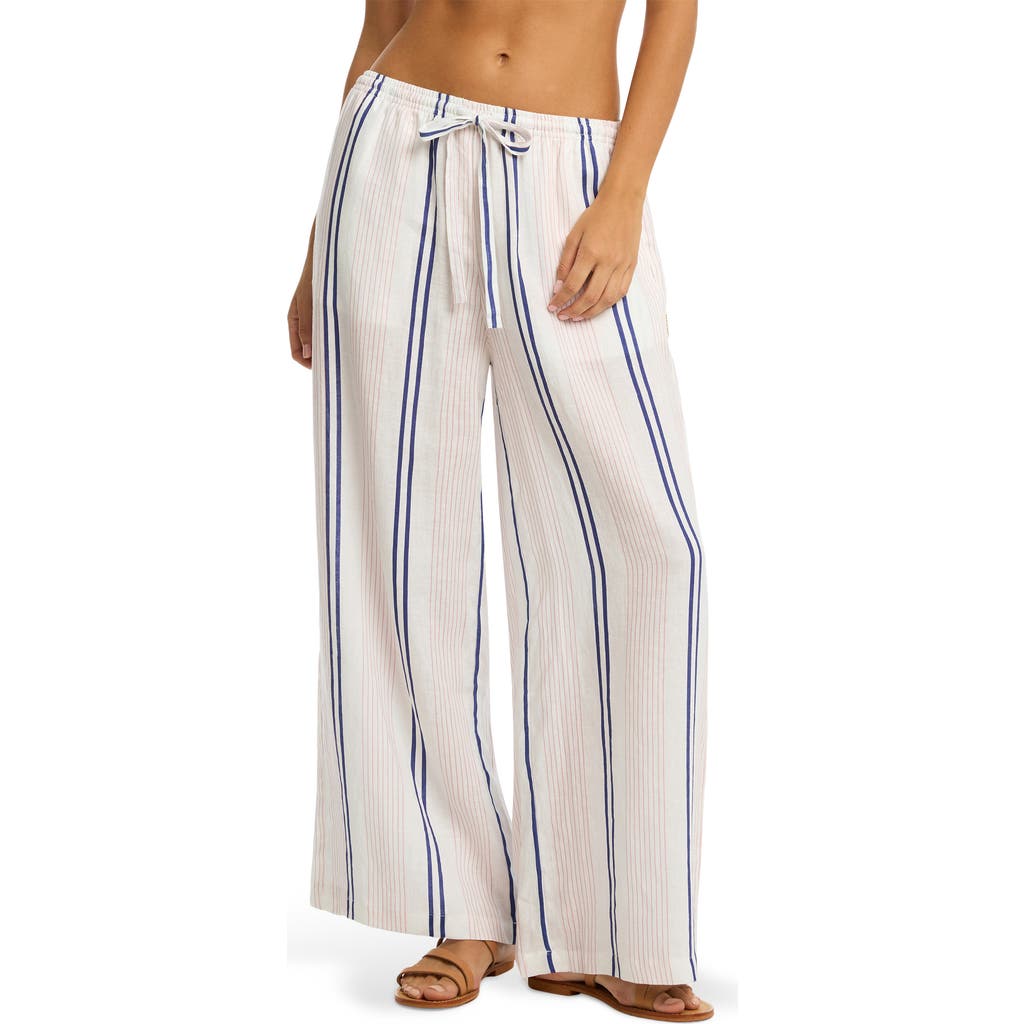 Sea Level Newport Surf Cover-up Pants In Pink