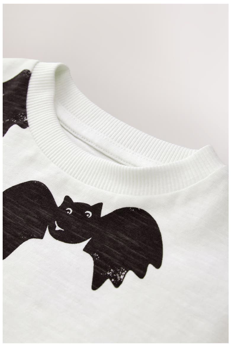 Kids' Bat Print Long Sleeve Cotton T-Shirt, Alternate, color, MULTI