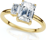 Bliss Diamond 1 1/4Ct Emerald Cut Toi et Moi Diamond Ring Lab Grown
