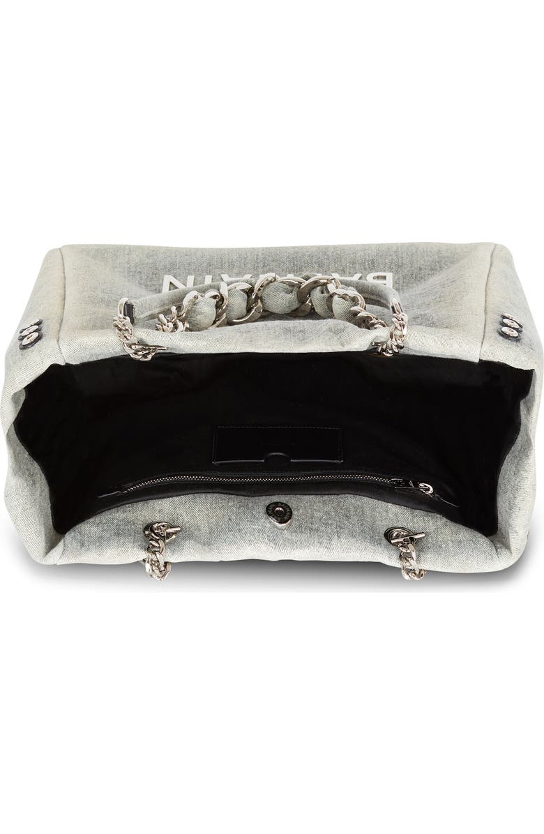 Balmain 1945 Soft Washed Denim Tote, Alternate, color,