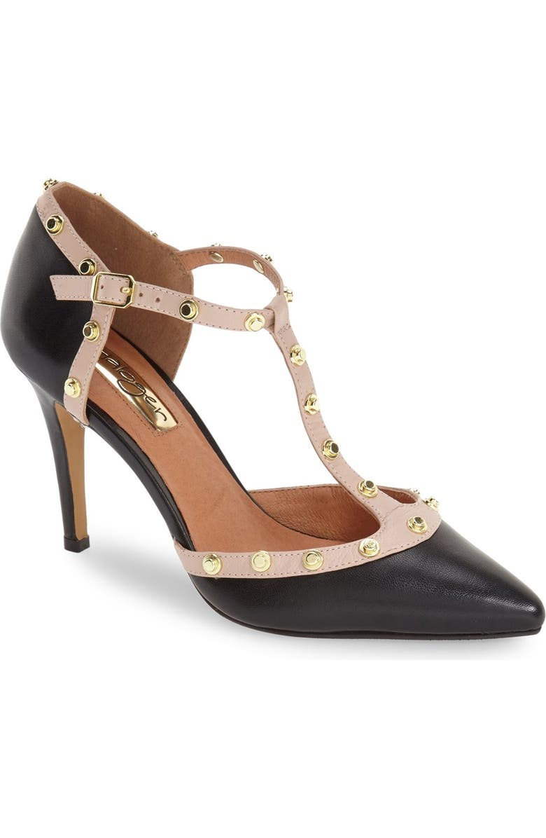 Halogen<sup>®</sup> 'Martine' Studded T-Strap Pump, Main, color,