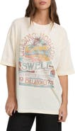 Billabong The Sun Rises Oversize Cotton Graphic T-Shirt