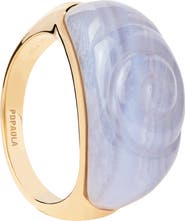 PDPAOLA Agate Shell Ring