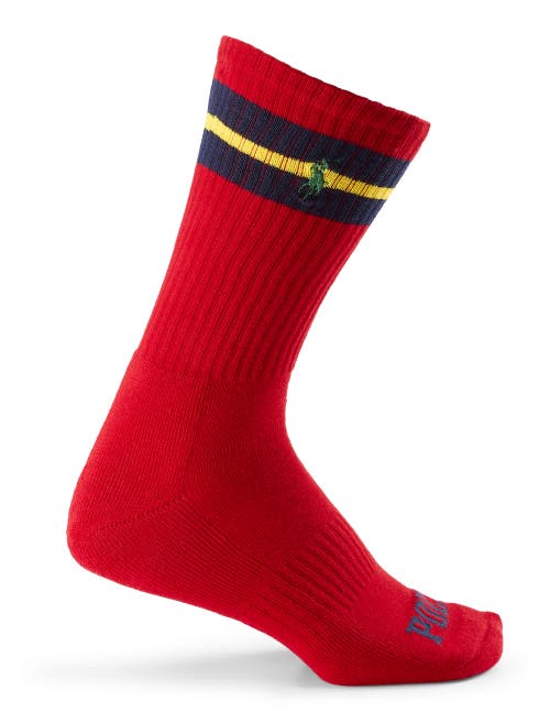 Polo Ralph Lauren Big & Tall 3-pk Striped Crew Socks