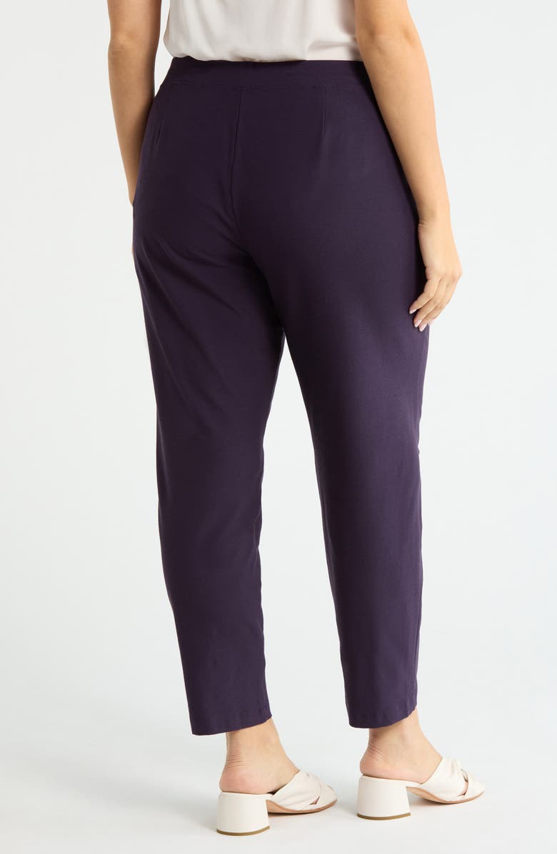 Eileen Fisher Slim Ankle Pants, Alternate, color, Aubergine