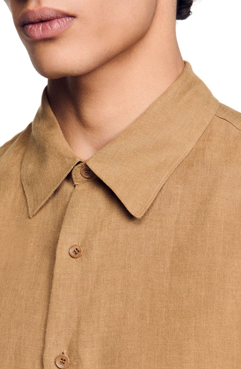 SANDRO Linen shirt, Alternate, color, 