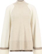 Barbour Wren Colorblock Mock Neck Sweater