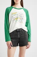 Daydreamer Map of Nowhere Oversized Raglan Graphic Tee