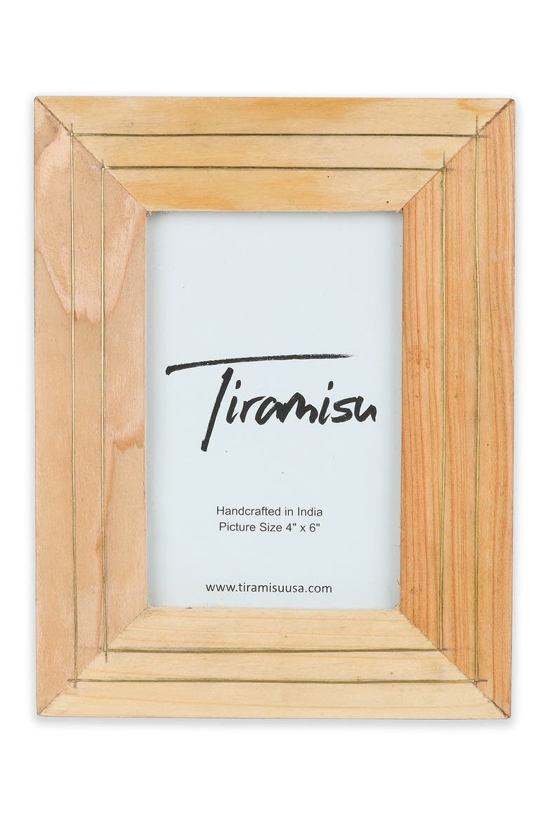 Regal Brass Wood Picture Frame, Main, color, WOOD
