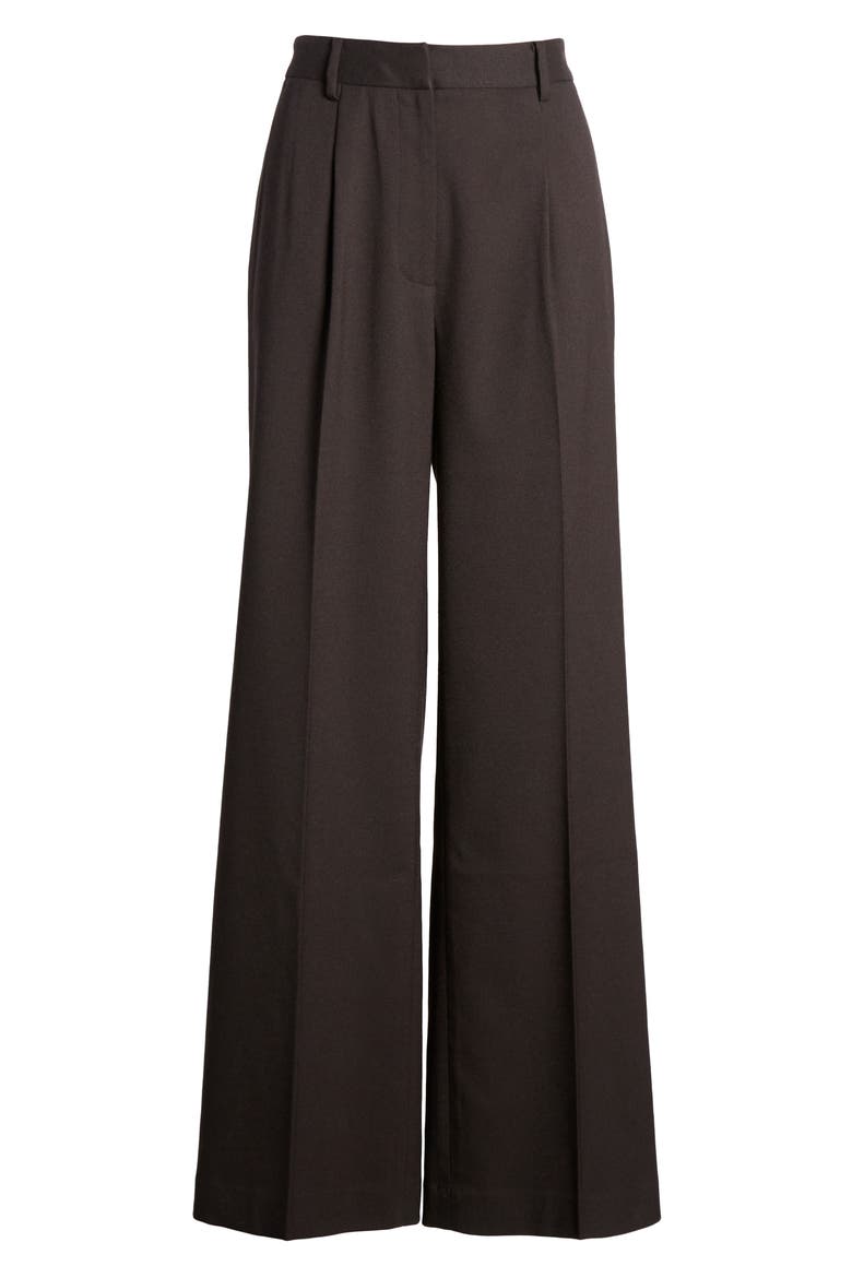 Wide Leg Pants (Nordstrom Exclusive), Alternate, color, BROWN GANACHE