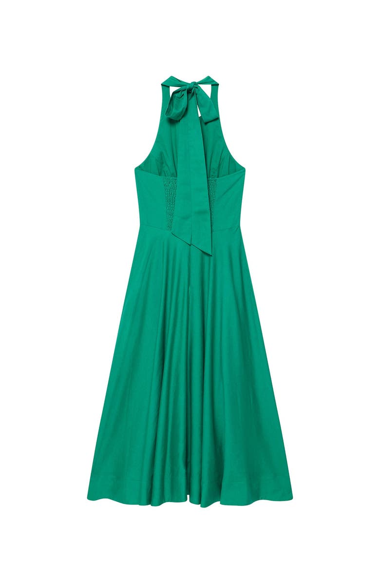 MINT VELVET Linen Blend Halter Midi Dress, Alternate, color, Green