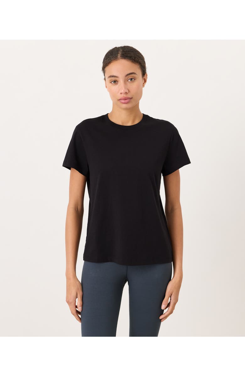 Pact Organic Cotton Women's Softspun Essential Crewneck Tee, Main, color, Black