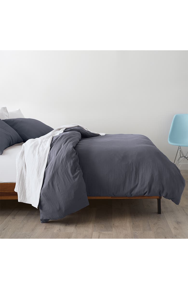 ELLA JAYNE HOME Triple Brushed Duvet Cover & Sham Set, Alternate, color, Charcoal