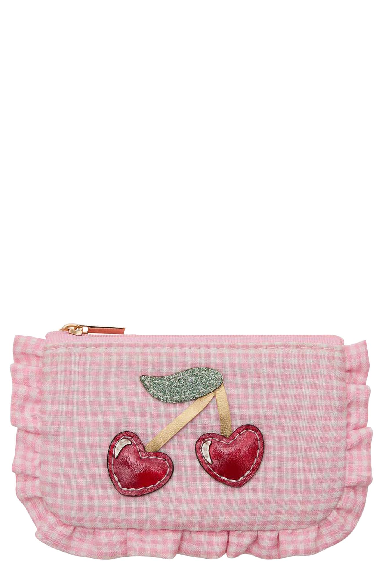 Mimi & Lula Kids' Cherry Clutch, Main, color, Pink