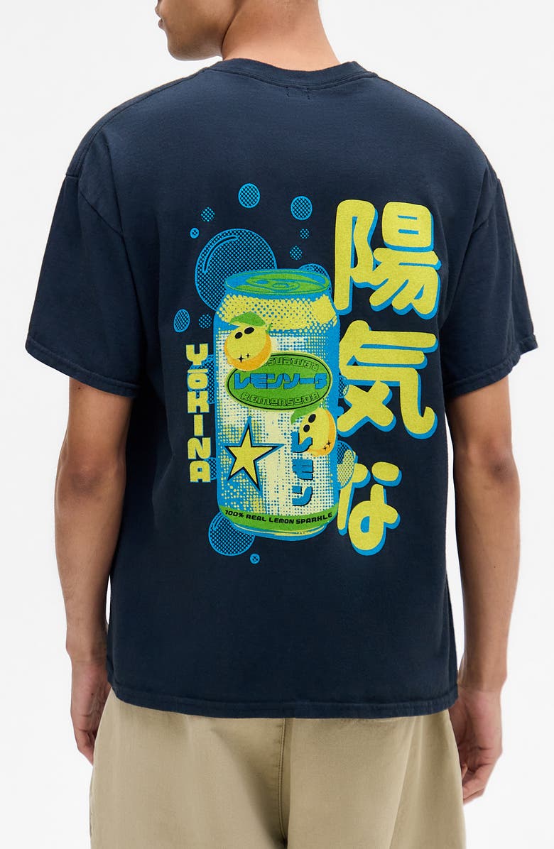 BDG Urban Outfitters Lemonade Graphic T-Shirt, Alternate, color, Black