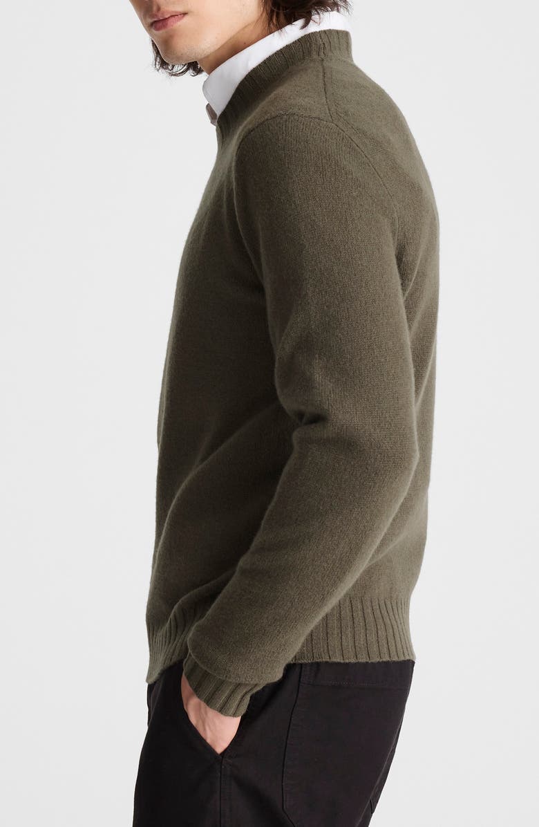 Madewell Crewneck Heritage Merino Wool Sweater, Alternate, color, Driftwood Brown