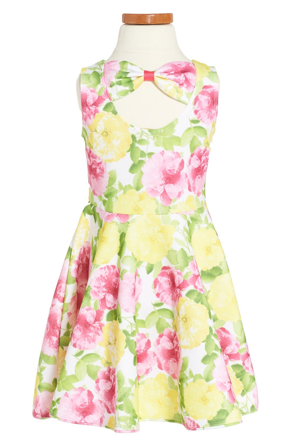 Kate Mack 'Rose' Floral Print Scuba Dress (Women) | Nordstrom