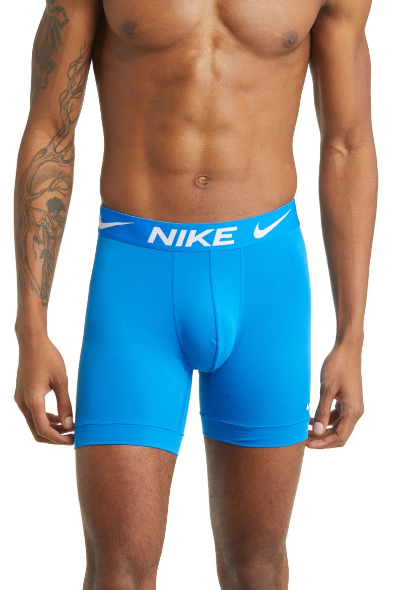 3-Pack Dri-FIT Essential Micro Boxer Briefs, Alternate, color, PHOTO BLUE/ GREY/ BLACK