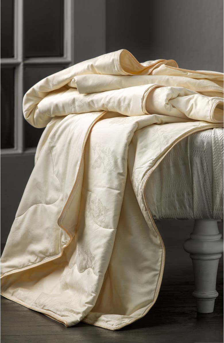 Togas Selena Light Tussah silk comforter, Alternate, color, White