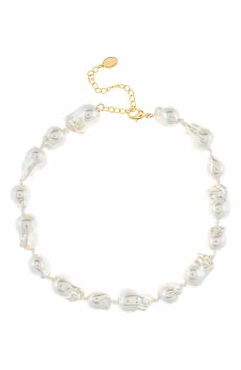 RIVKA FRIEDMAN Baroque Faux Pearl Necklace