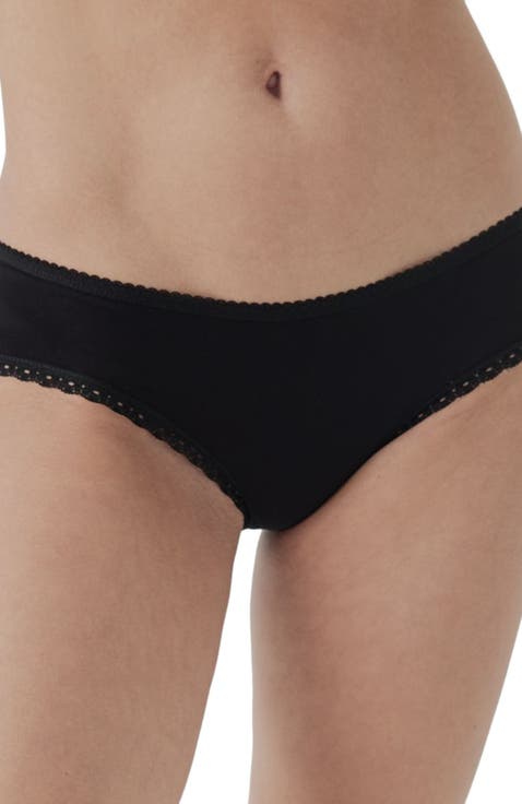Organic Cotton Lace Cheeky Hipster 3-Pack